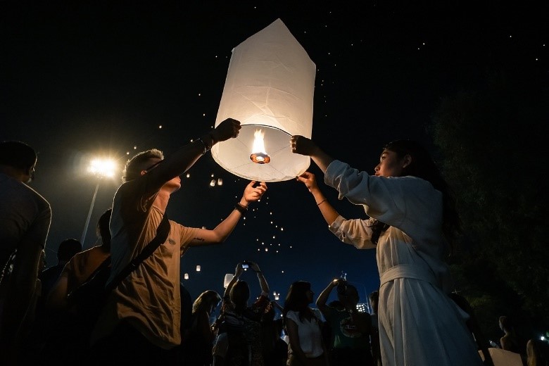 Loy Krathong (Festival of Lights) in Thailand