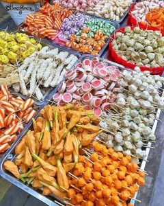 Trying local food in Thailand from the local bazaars
