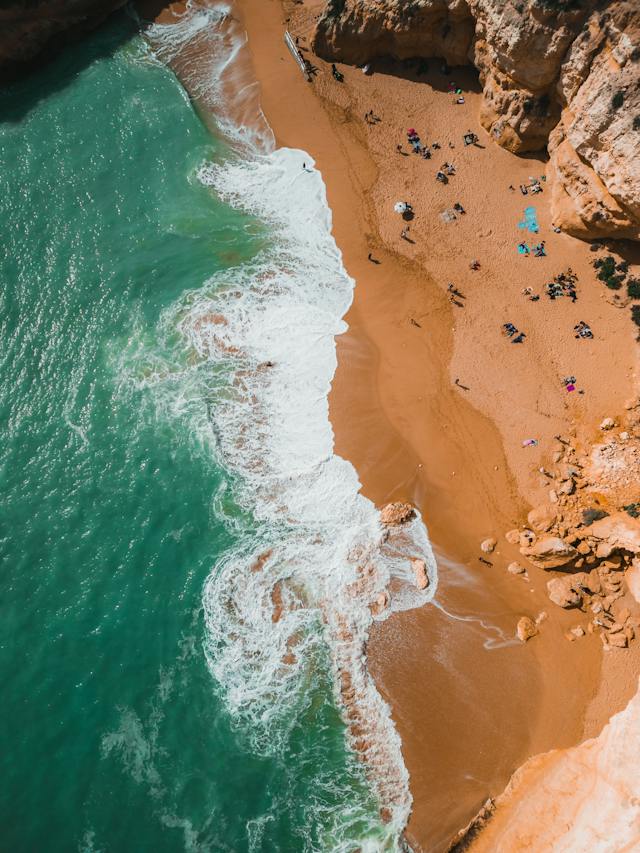 Best beach to visit in August in Europe - Praia da Marinha