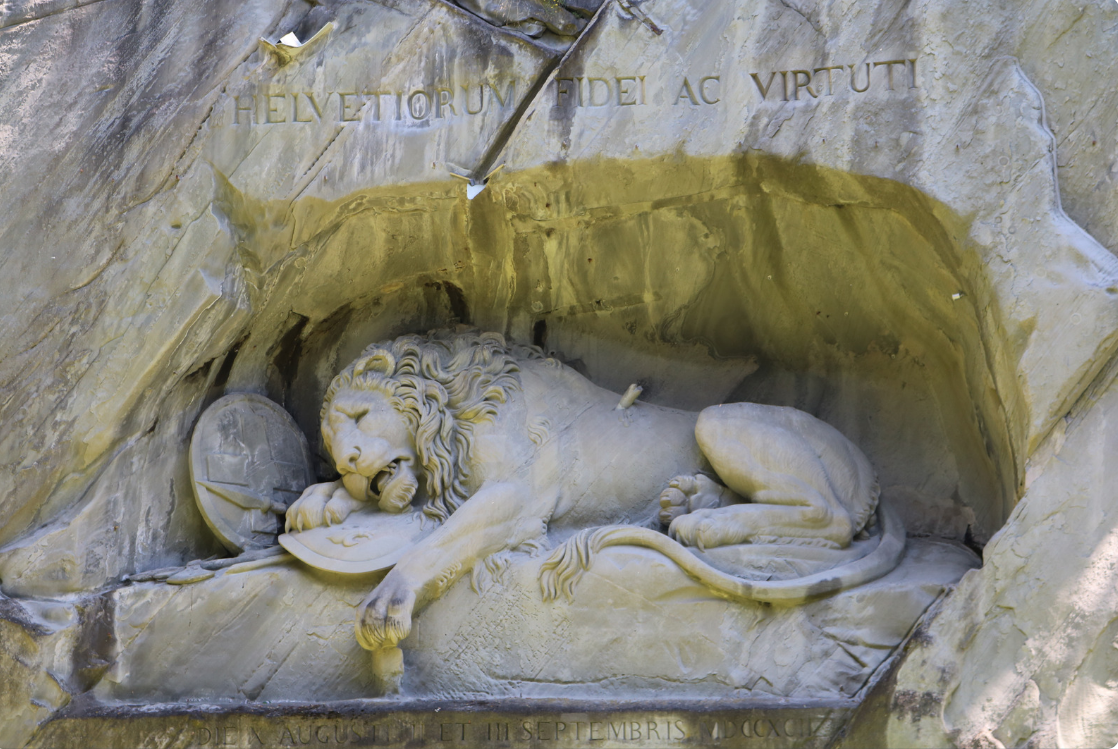 best place to visit in switzerland - Löwendenkmal (Dying Lion Monument)