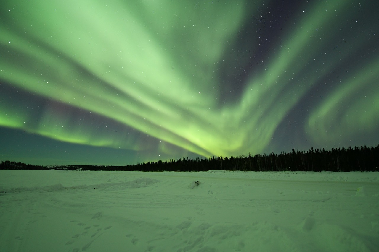 Northern lights in Northern Canada