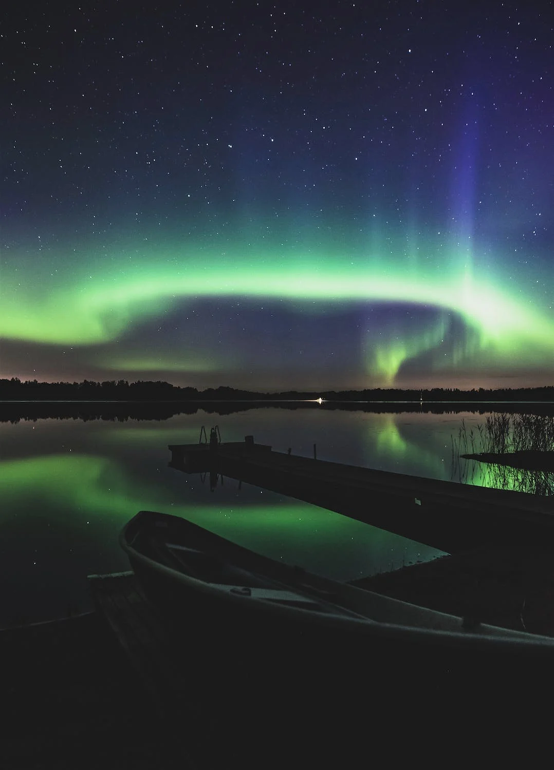 Northern lights in Luosto