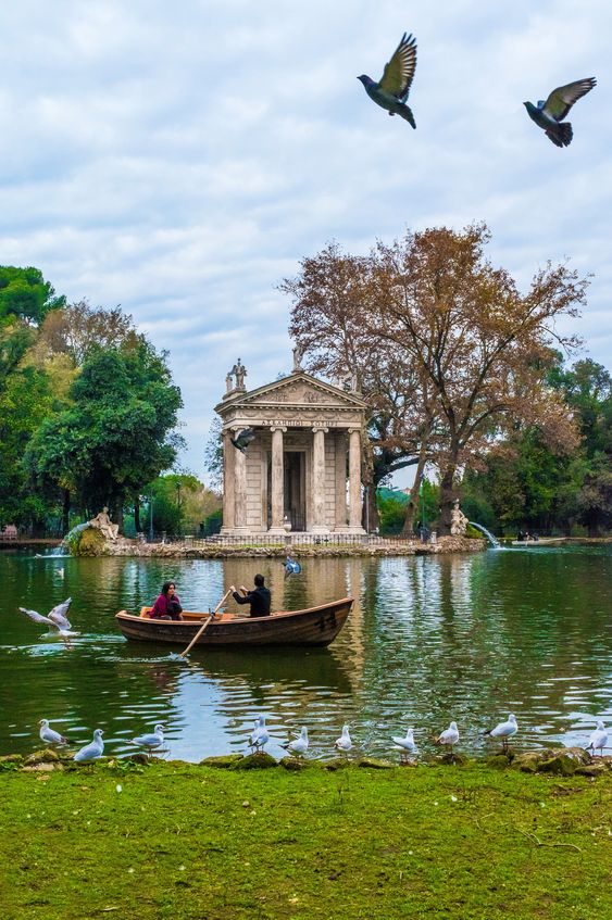 See Gardens of Villa Borghese when visiting Rome in Winter